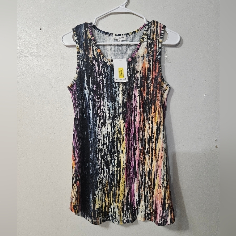 NWT! Westbound multicolor tank top!